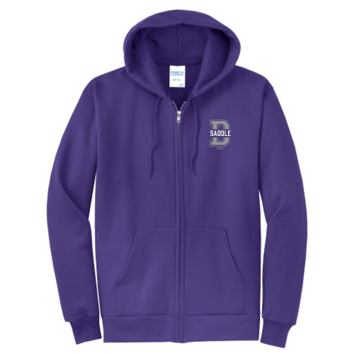 DoralSaddle - Port & Company Classic Full-Zip Hooded Sweatshirt