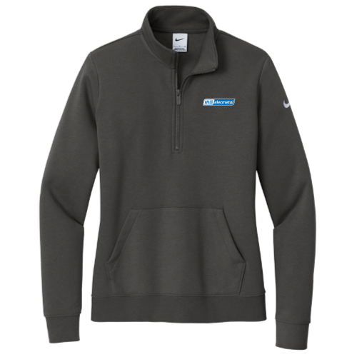 MEGLOBAL - Nike Ladies Club Fleece Sleeve Swoosh 1/2-Zip NKDX6720