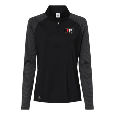 RichRealty - Women's Stripe Block Quarter-Zip Pullover V1