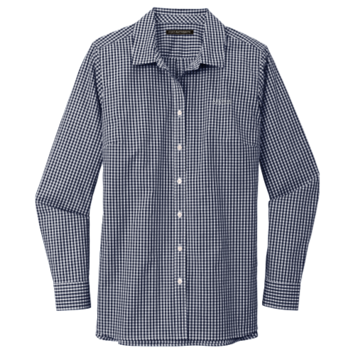 American Flags and Cutlery -  Port Authority Ladies Broadcloth Gingham Easy Care Shirt v2