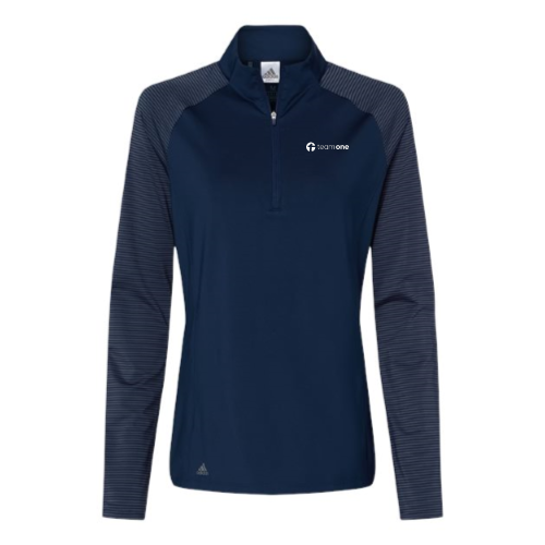 TeamOne - Women's Stripe Block Quarter-Zip Pullover v2