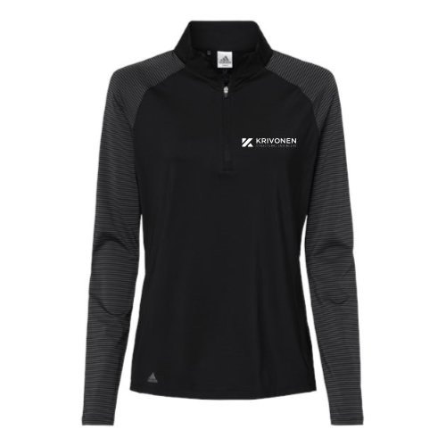 Krivonen - Women's Stripe Block Quarter-Zip Pullover