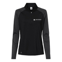 Krivonen - Women's Stripe Block Quarter-Zip Pullover