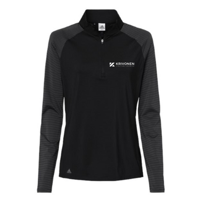 Krivonen - Women's Stripe Block Quarter-Zip Pullover