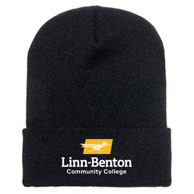 LinnBentonCCM - Cuffed Knit Beanie - Black / Navy