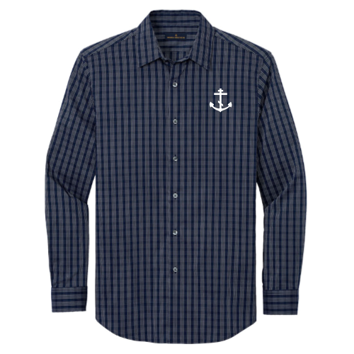 Navy Blazer/ White Grid Check