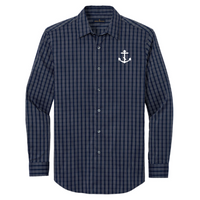 Navy Blazer/ White Grid Check