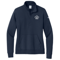 Nine Zero Two Development - Nike Ladies Club Fleece Sleeve Swoosh 1/2-Zip