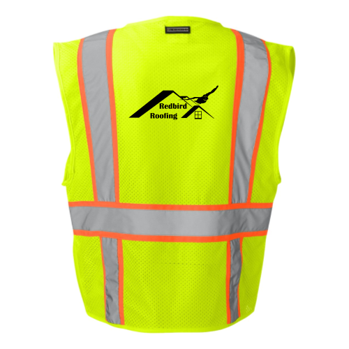 RedbirdRoofing - Solid Front Vest with Mesh Back