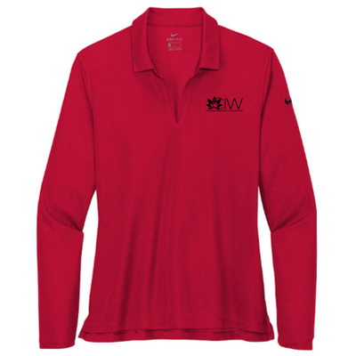 OGA - Nike Ladies Dri-FIT Micro Pique 2.0 Long Sleeve Polo - v3