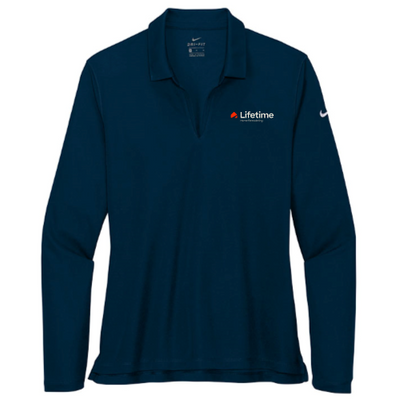 Lifetime - Nike - Ladies' Dri-FIT Long Sleeve Polo - Navy