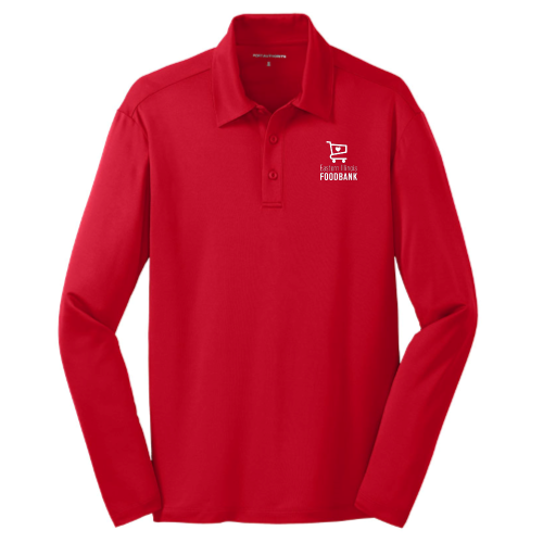 EasternIllinoisFoodbank - Port Authority Silk Touch Performance Long Sleeve Polo v3
