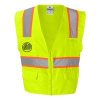 PrivateLabelInt - Solid Front Safety Vest With Mesh Back