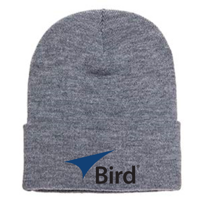 Bird Cuffed Knit Beanie