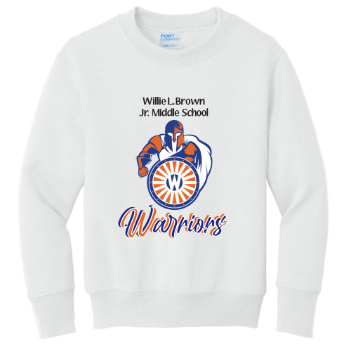 WillieBrownJr.MiddleSchool - Port & Company Youth Crewneck Sweatshirt