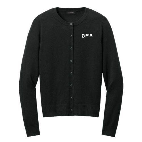 Roe Dental Lab - Port Authority Women’s Easy Care Crewneck Cardigan Sweater