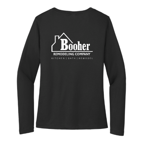 BooherRemodelingCompany - Sport Tek Ladies Long Sleeve V Neck Competitor Tee