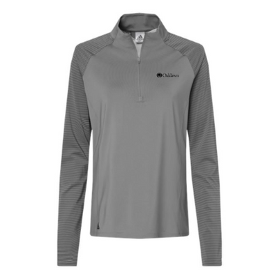 Oaklawn - Adidas Women's Stripe Block Quarter-Zip Pullover