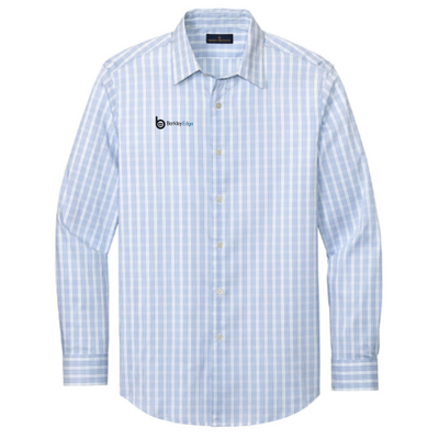 White/ Newport Blue Grid Check
