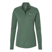 Marquette - Women's 3-Stripes Quarter-Zip Sweater - v1