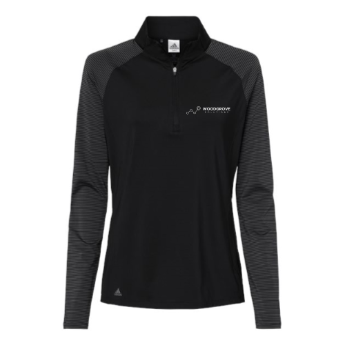WoodgroveSolutions - Women's Stripe Block Quarter - Zip Pullover