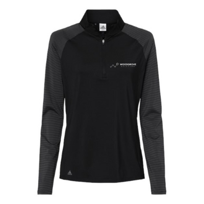 WoodgroveSolutions - Women's Stripe Block Quarter - Zip Pullover