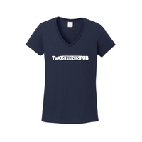 TwoStonesPubStore - Gildan Ladies Heavy Cotton 100% Cotton V-Neck T-Shirt v1