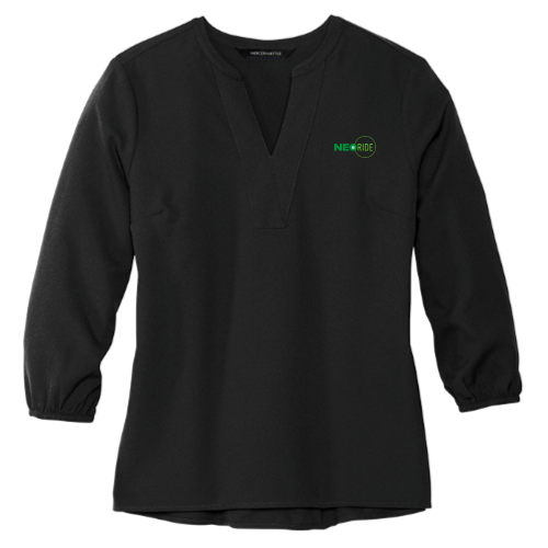 NeoRide - Mercer+Mettle Women's Stretch Crepe 3/4-Sleeve Blouse v1