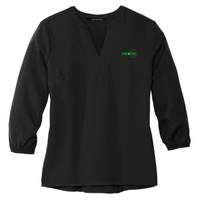 NeoRide - Mercer+Mettle Women's Stretch Crepe 3/4-Sleeve Blouse v1