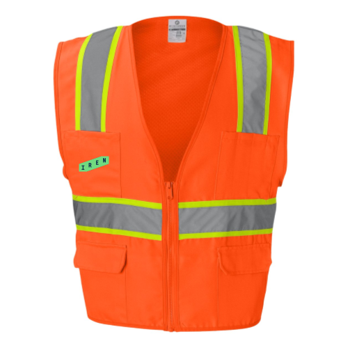 Iren - Solid Front Vest With Mesh Back