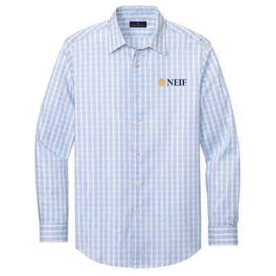 NEIF - BrooksBrothers - Men's Tech Stretch Pattern Shirt - White