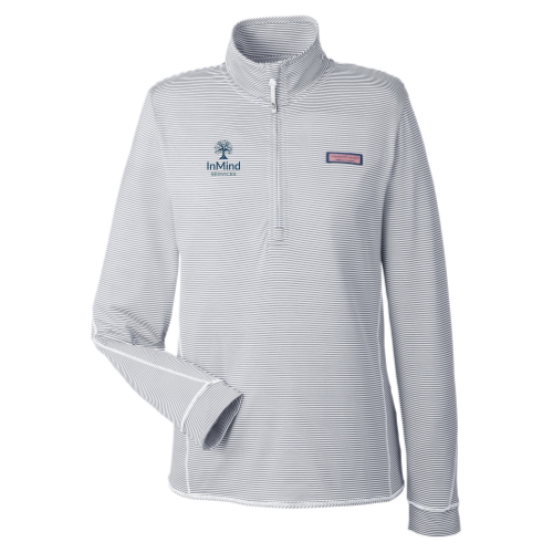 InMind Services - Vineyard Vines Women's Microstripe Sankaty Half-Zip Pullover v1