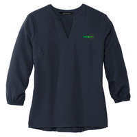 NeoRide - Mercer+Mettle Women's Stretch Crepe 3/4-Sleeve Blouse v1