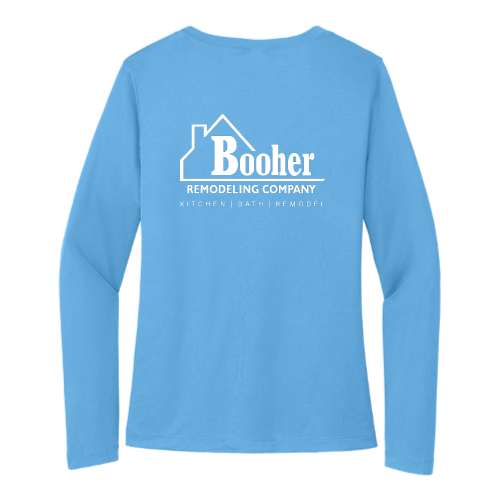 BooherRemodelingCompany - Sport Tek Ladies Long Sleeve V Neck Competitor Tee