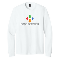 HopeServices - District Made Mens Perfect Tri Long Sleeve Crew Tee