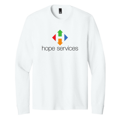 HopeServices - District Made Mens Perfect Tri Long Sleeve Crew Tee