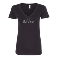 AtYourService - Next Level - Womens V-Neck 1540