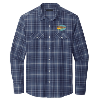 BentonCD - Port Authority Long Sleeve Ombre Plaid Shirt W672