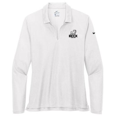 BeckJuniorHigh - Nike - Ladies Dri-FIT Long Sleeve Polo - White
