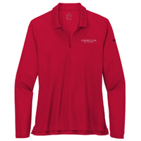Omega Builders - Nike Ladies Dri-FIT Micro Pique 2.0 Long Sleeve Polo v2