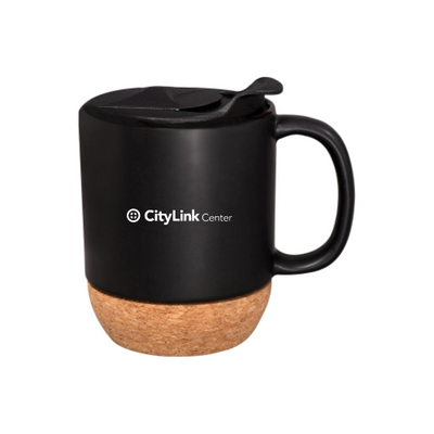 CityLinkCenter - 14oz Ceramic Mug With Cork Base