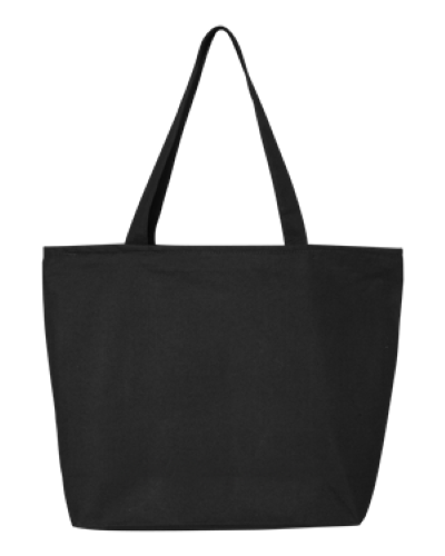 24.5L Canvas Zippered Tote