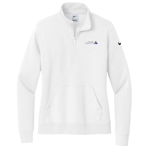 Incline Analytics - Nike Ladies Club Fleece Sleeve Swoosh 1/2-Zip v3