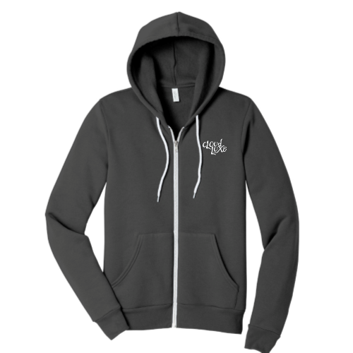 Cloud Luxe Clothing - Unisex Sponge Fleece Full-Zip Hooded Sweatshirt