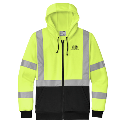 DDConstruction - CornerStone A107 Class 3 Heavy-Duty Fleece Full-Zip Hoodie