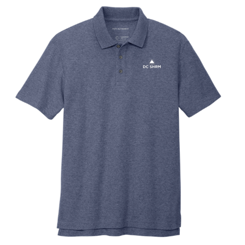 DC SHRM - Sustainable Port Authority Men's C-FREE Cotton Blend Pique Polo