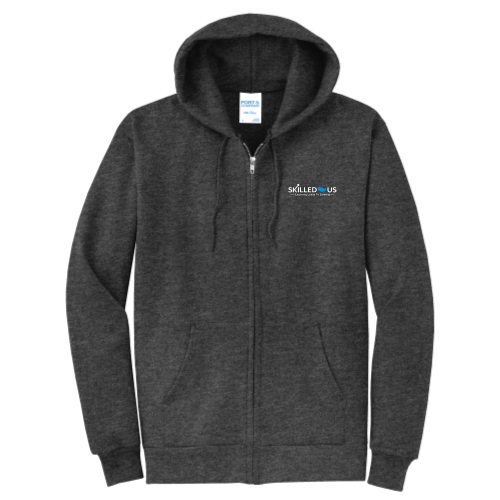 SkilledUS - Port & Company Classic Full-Zip Hooded Sweatshirt