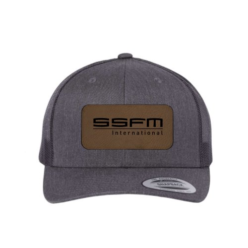 SSFM International - Leather Patch Adult Trucker Cap