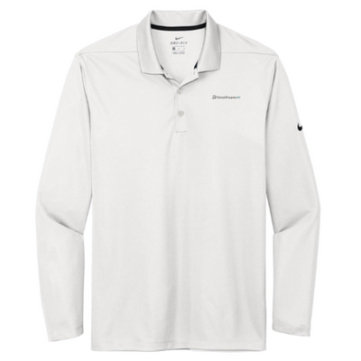 DataShapes2 - Nike Dri-FIT Micro Pique 2.0 Long Sleeve Polo - White