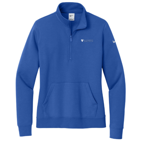 Allegiance  - Nike Ladies Club Fleece Sleeve Swoosh 1/2-Zip